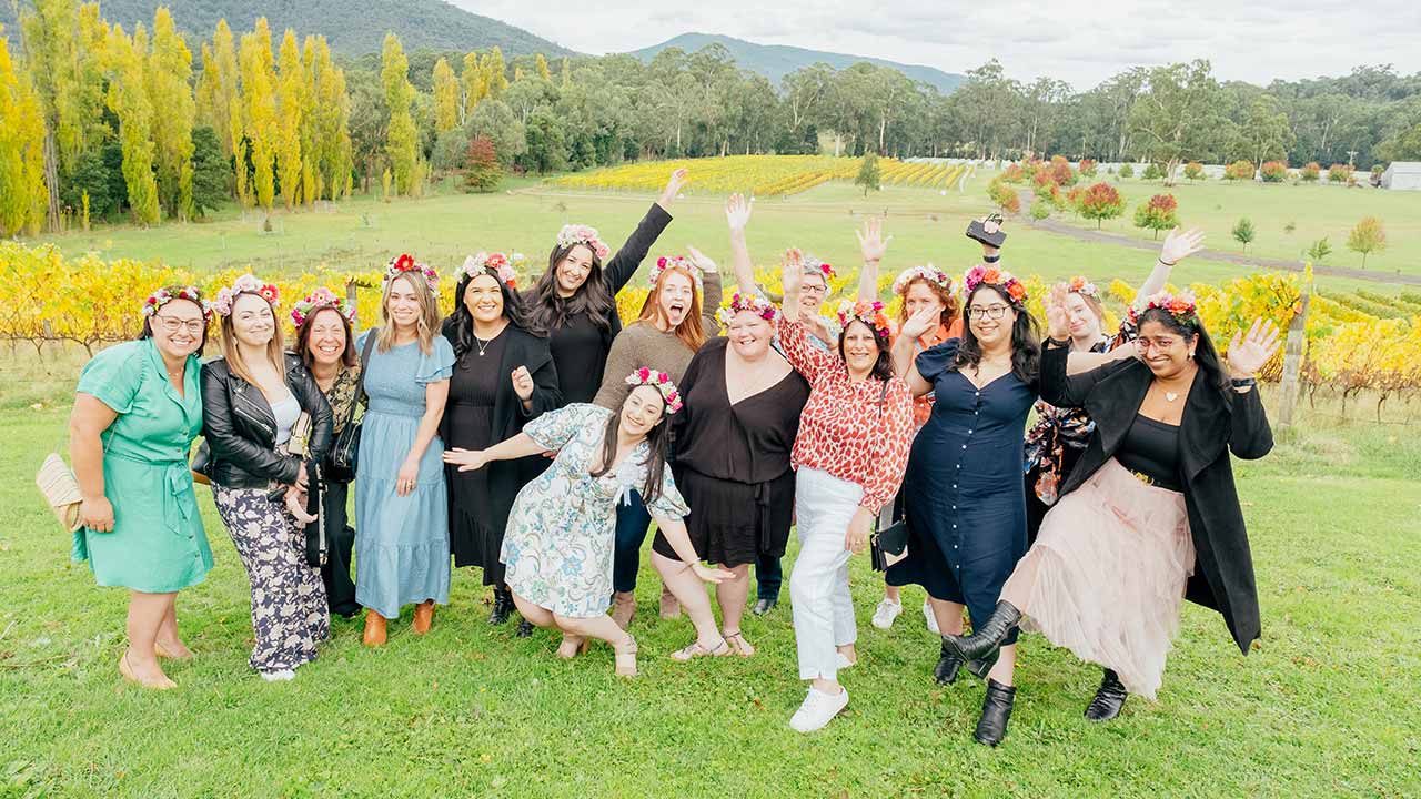 Yarra Valley Flower Crown Workshop and Wine Tours